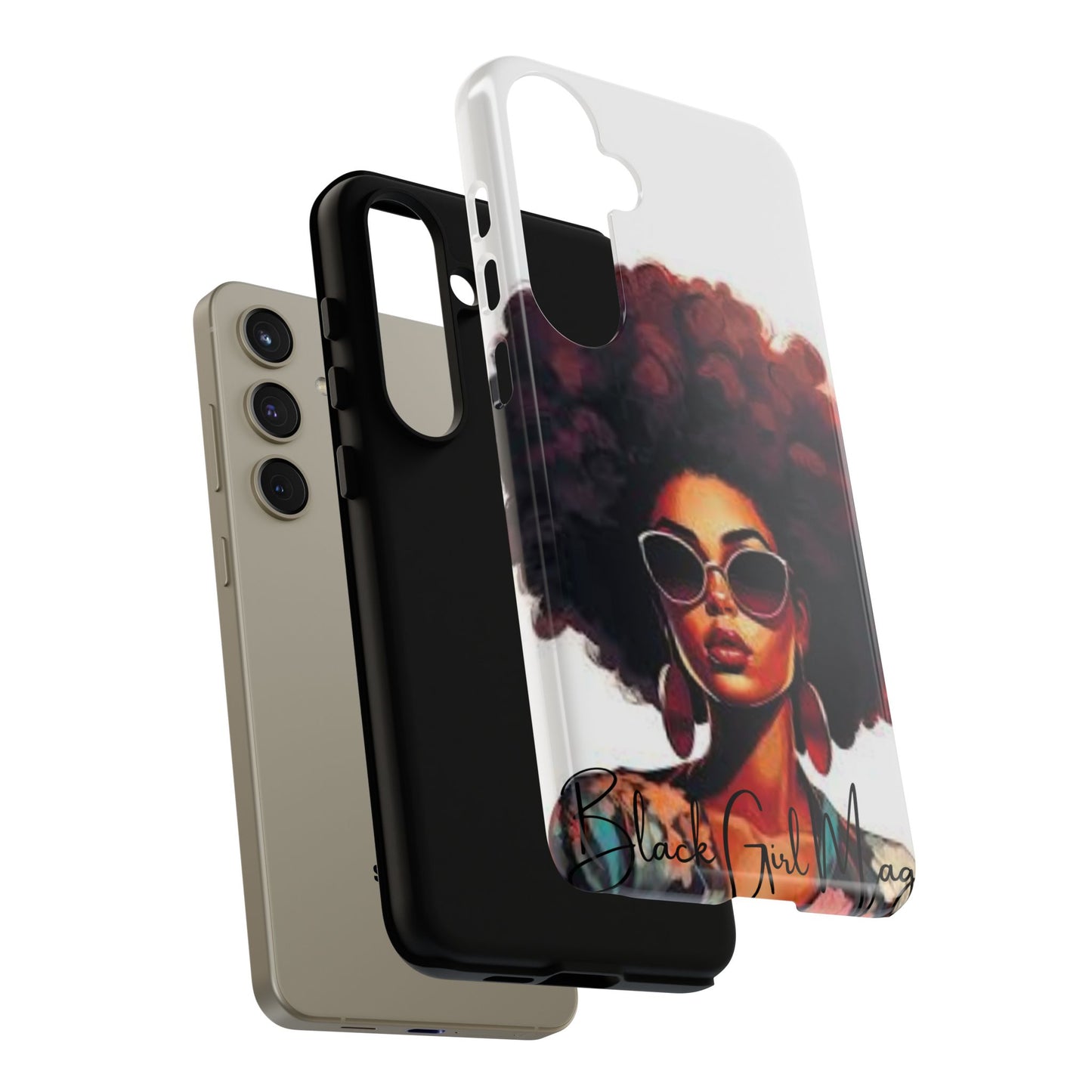 Tough Cases - Samsung Galaxy - Black Girl Magic - Unique Phone Case with Inspirational Quote, Stylish Phone Cover, Gift for Her, Trendy Accessory, Everyday Use