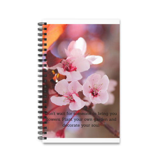 Spiral Journal - Plant Your Own Garden Inspirational Quote