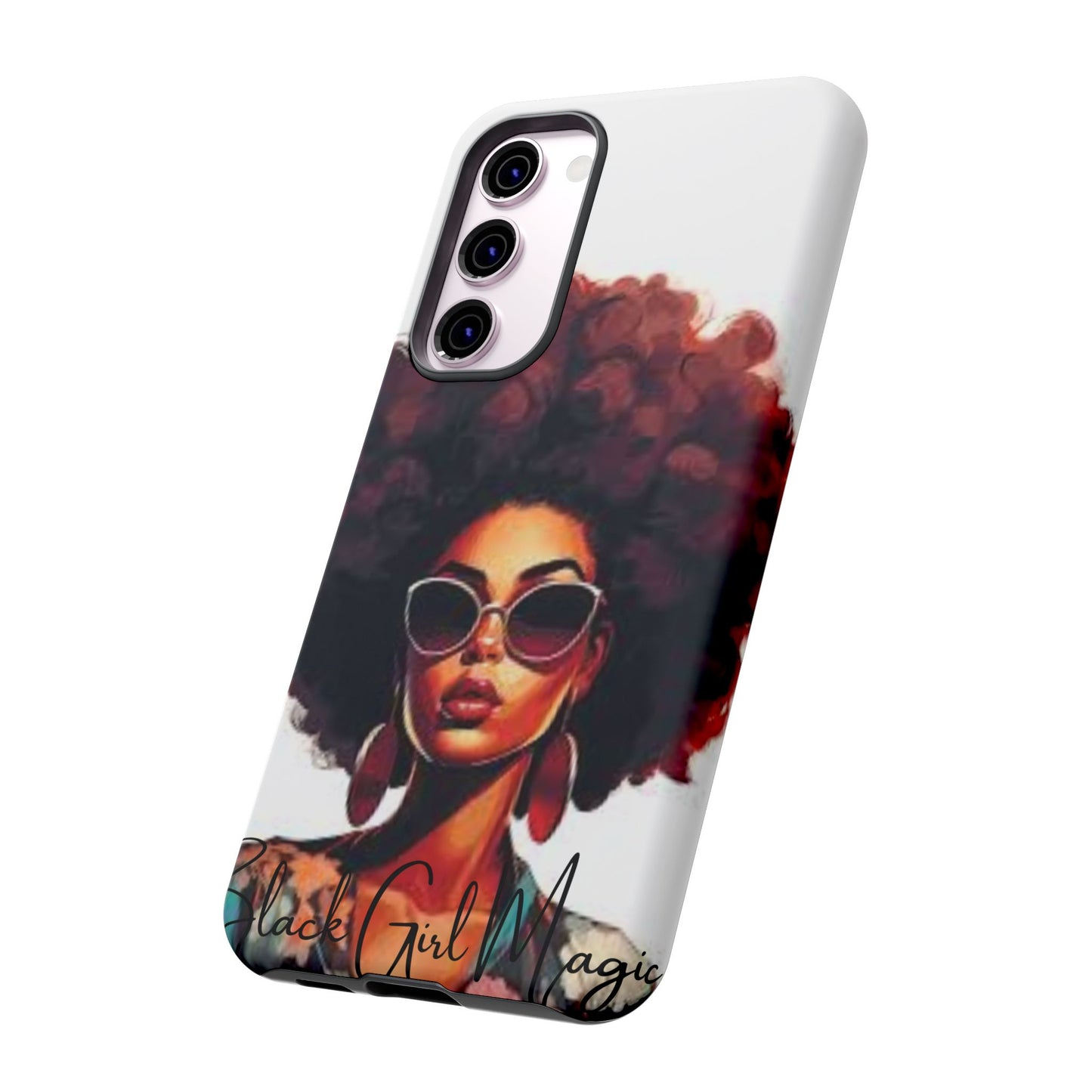 Tough Cases - Samsung Galaxy - Black Girl Magic - Unique Phone Case with Inspirational Quote, Stylish Phone Cover, Gift for Her, Trendy Accessory, Everyday Use