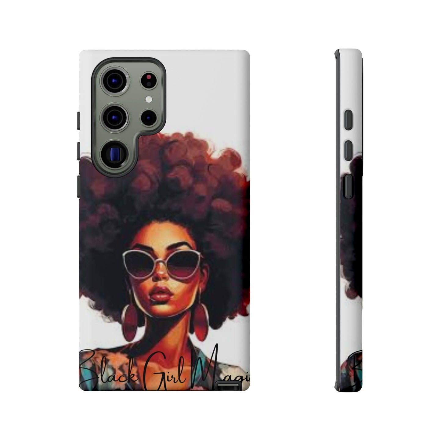 Tough Cases - Samsung Galaxy - Black Girl Magic - Unique Phone Case with Inspirational Quote, Stylish Phone Cover, Gift for Her, Trendy Accessory, Everyday Use