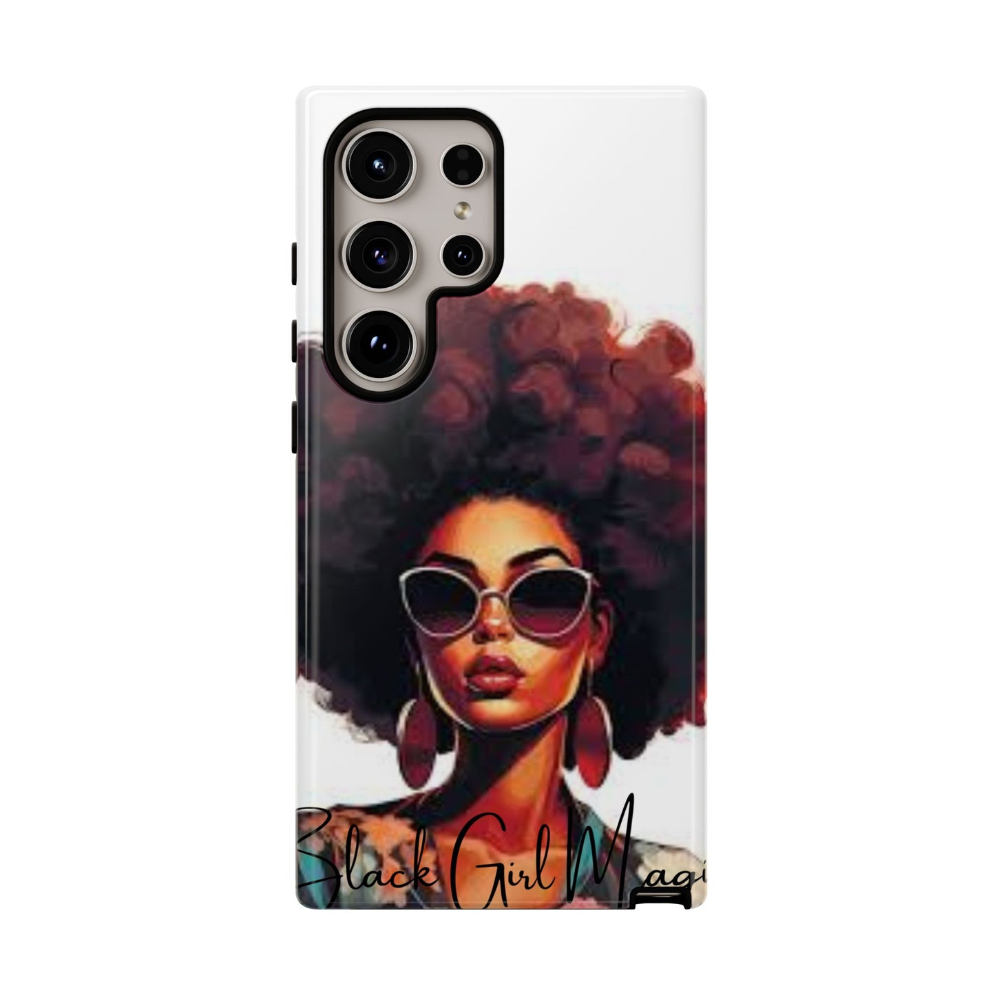 Tough Cases - Samsung Galaxy - Black Girl Magic - Unique Phone Case with Inspirational Quote, Stylish Phone Cover, Gift for Her, Trendy Accessory, Everyday Use