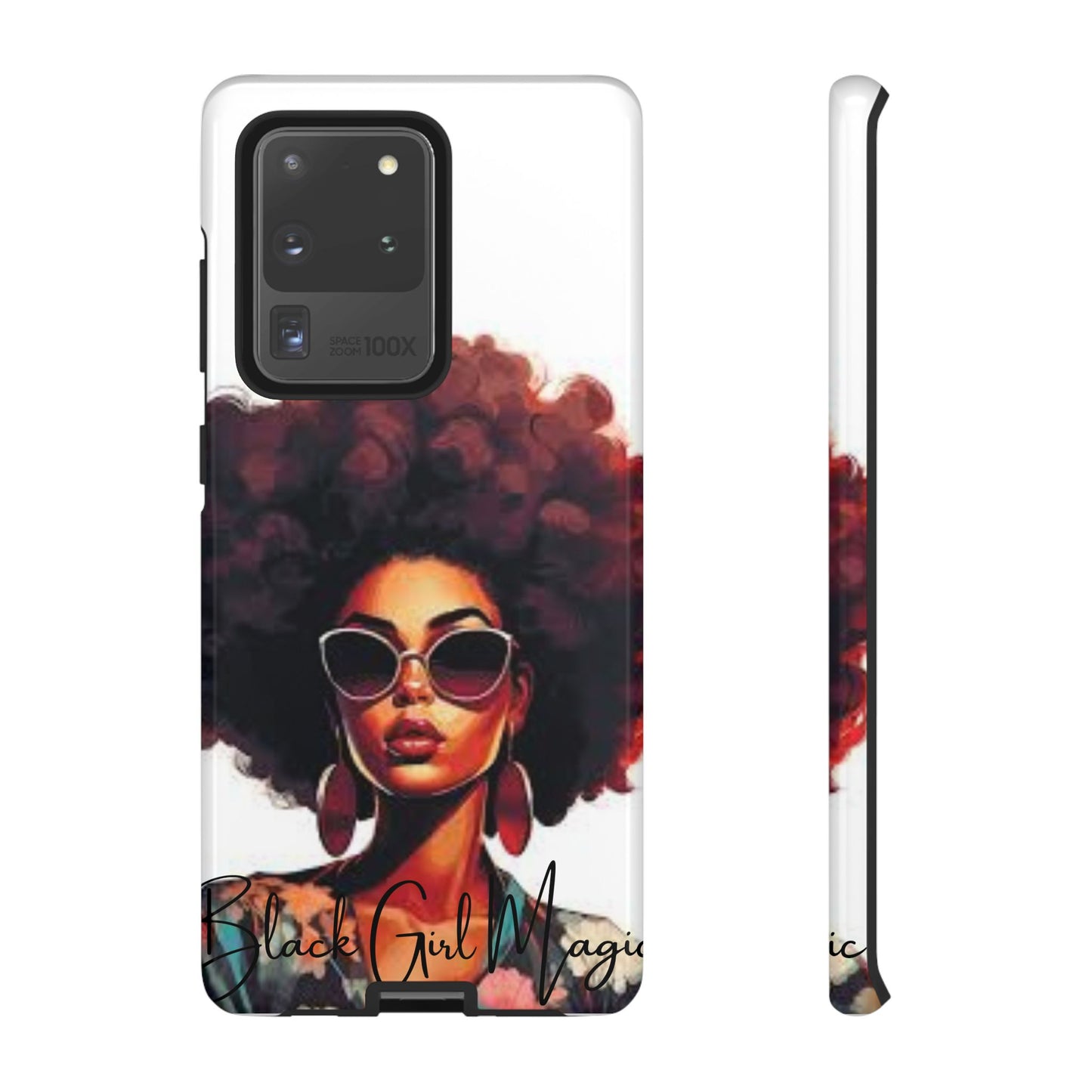 Tough Cases - Samsung Galaxy - Black Girl Magic - Unique Phone Case with Inspirational Quote, Stylish Phone Cover, Gift for Her, Trendy Accessory, Everyday Use