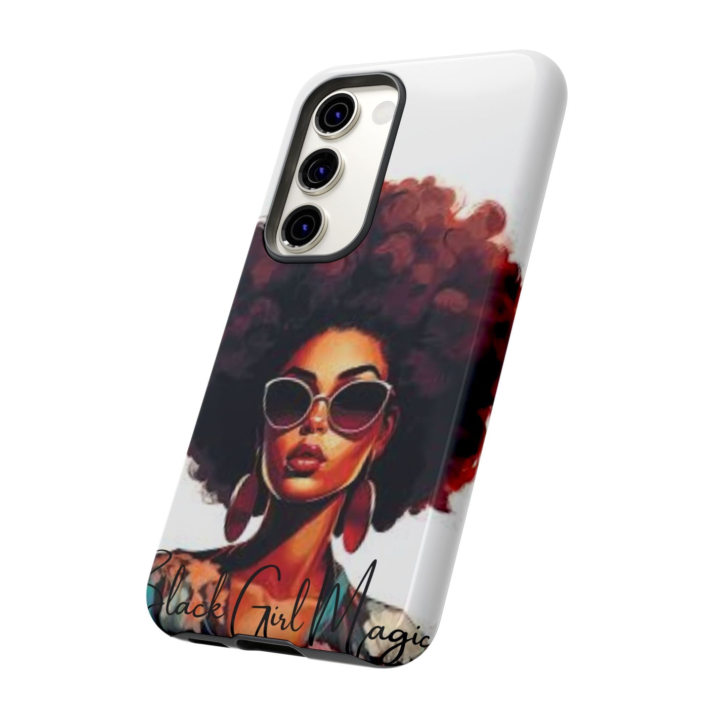 Tough Cases - Samsung Galaxy - Black Girl Magic - Unique Phone Case with Inspirational Quote, Stylish Phone Cover, Gift for Her, Trendy Accessory, Everyday Use
