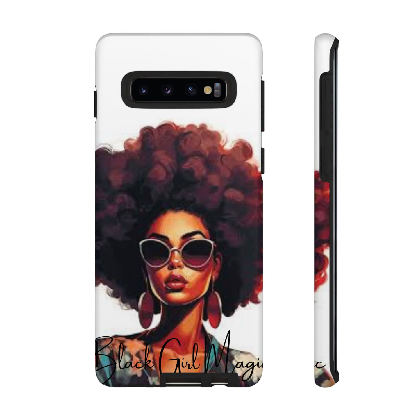 Tough Cases - Samsung Galaxy - Black Girl Magic - Unique Phone Case with Inspirational Quote, Stylish Phone Cover, Gift for Her, Trendy Accessory, Everyday Use