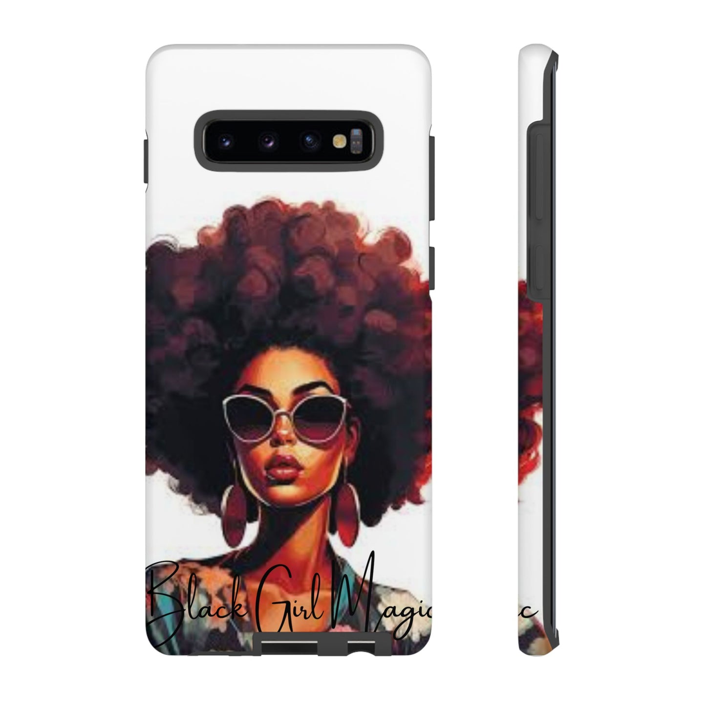 Tough Cases - Samsung Galaxy - Black Girl Magic - Unique Phone Case with Inspirational Quote, Stylish Phone Cover, Gift for Her, Trendy Accessory, Everyday Use