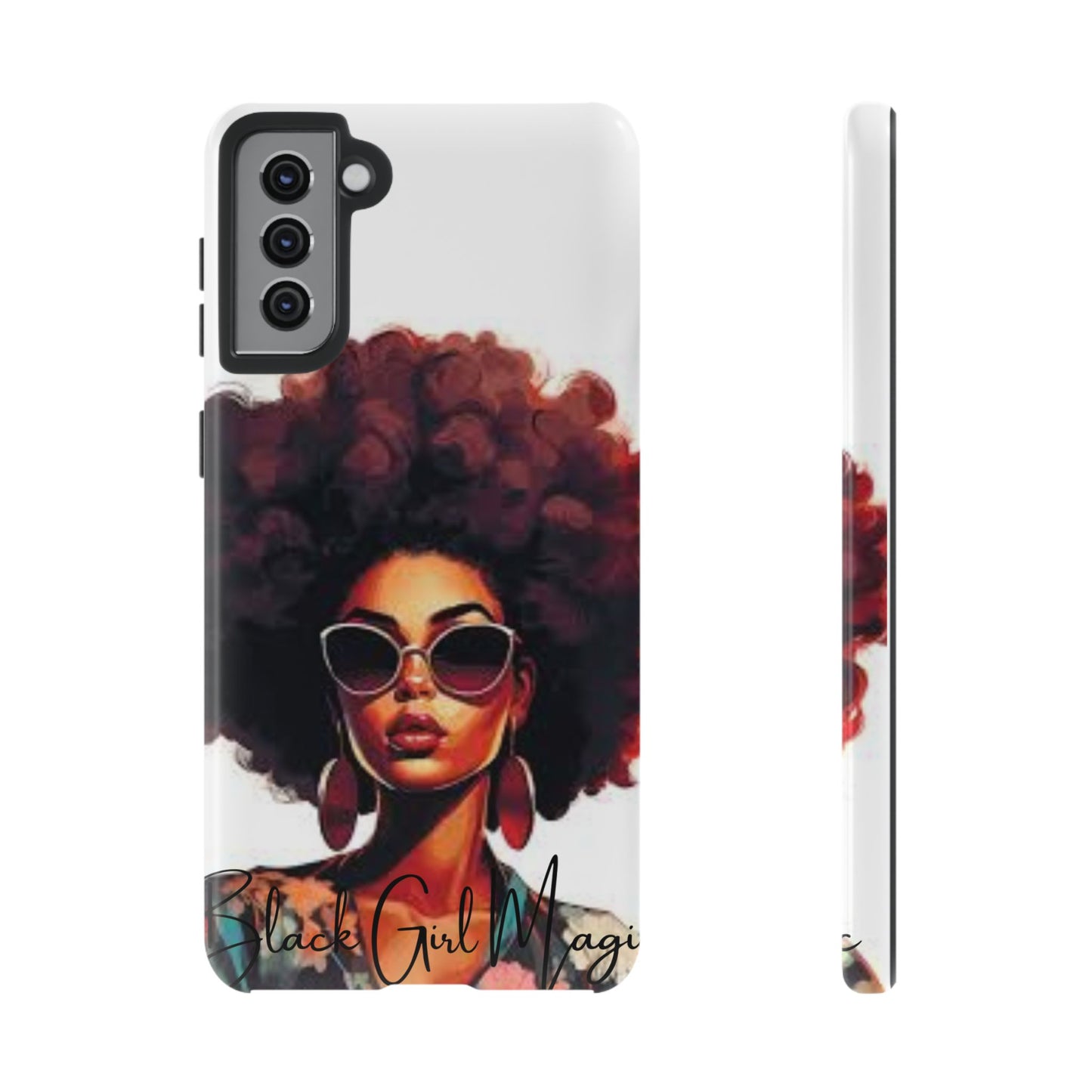 Tough Cases - Samsung Galaxy - Black Girl Magic - Unique Phone Case with Inspirational Quote, Stylish Phone Cover, Gift for Her, Trendy Accessory, Everyday Use