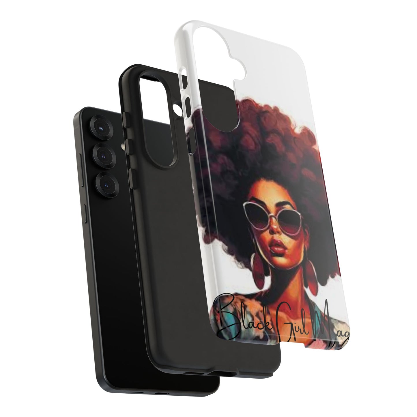 Tough Cases - Samsung Galaxy - Black Girl Magic - Unique Phone Case with Inspirational Quote, Stylish Phone Cover, Gift for Her, Trendy Accessory, Everyday Use