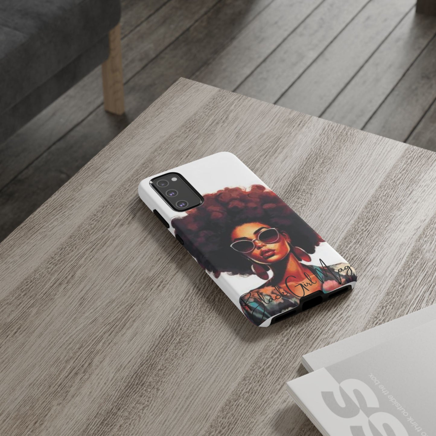 Tough Cases - Samsung Galaxy - Black Girl Magic - Unique Phone Case with Inspirational Quote, Stylish Phone Cover, Gift for Her, Trendy Accessory, Everyday Use