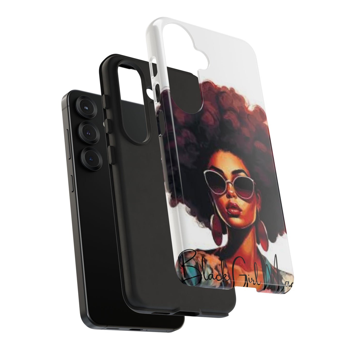 Tough Cases - Samsung Galaxy - Black Girl Magic - Unique Phone Case with Inspirational Quote, Stylish Phone Cover, Gift for Her, Trendy Accessory, Everyday Use