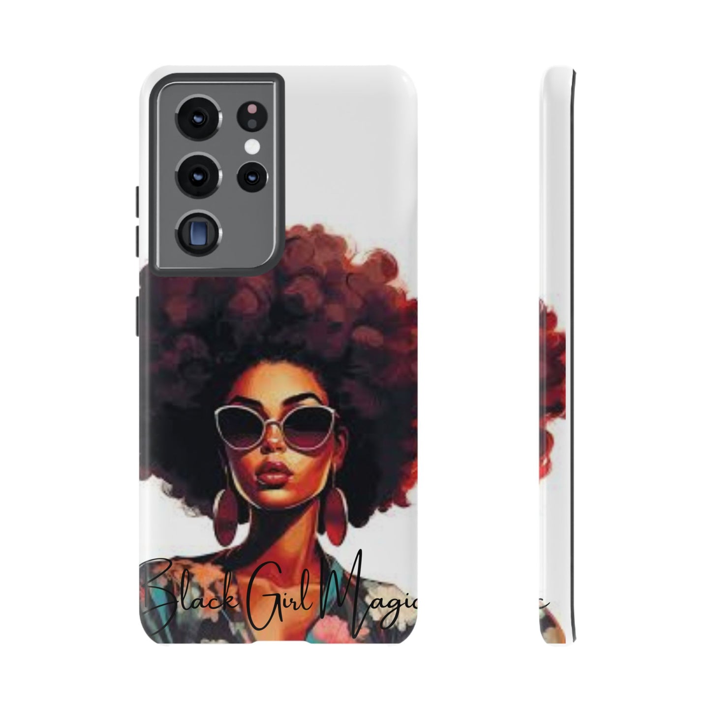 Tough Cases - Samsung Galaxy - Black Girl Magic - Unique Phone Case with Inspirational Quote, Stylish Phone Cover, Gift for Her, Trendy Accessory, Everyday Use