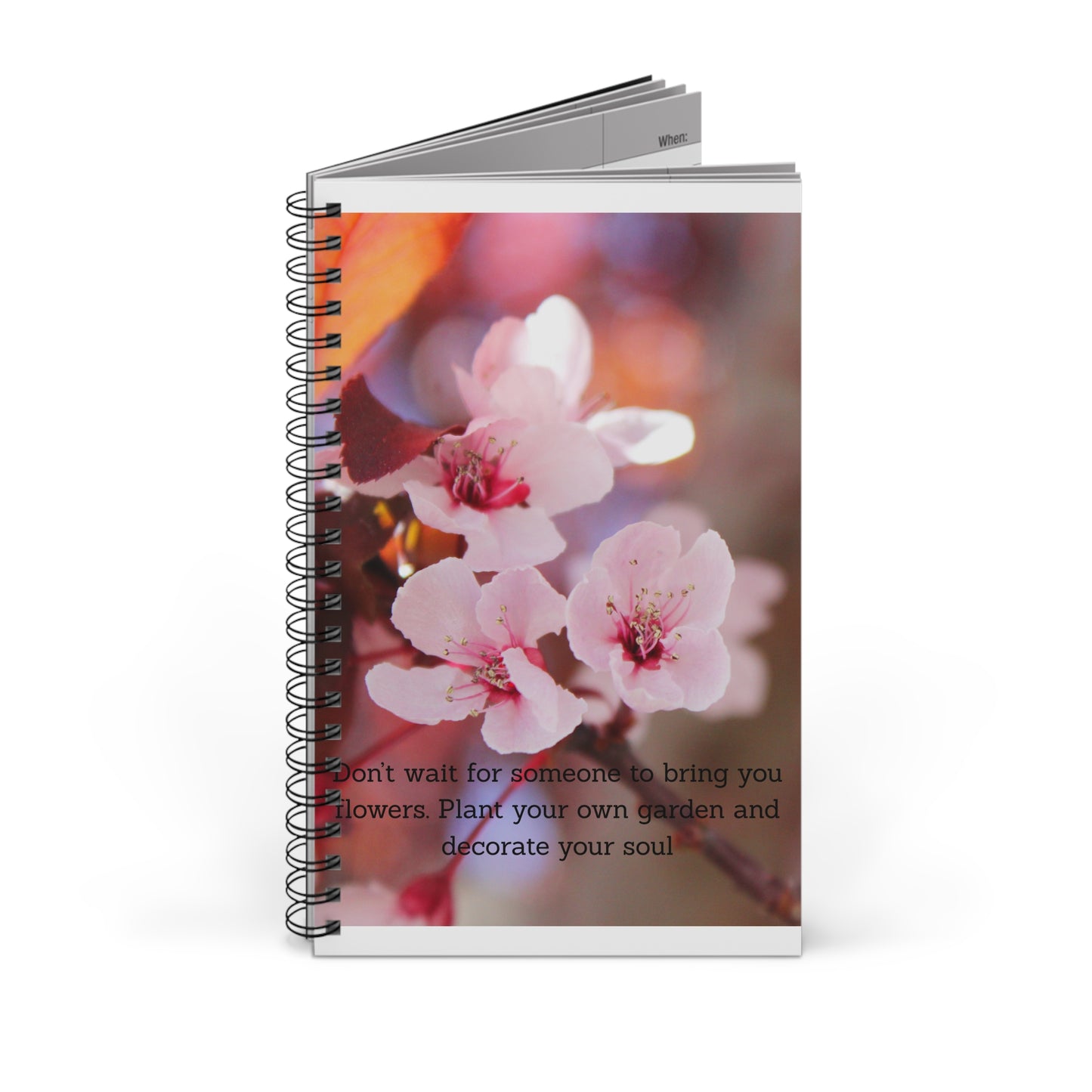 Spiral Journal - Plant Your Own Garden Inspirational Quote