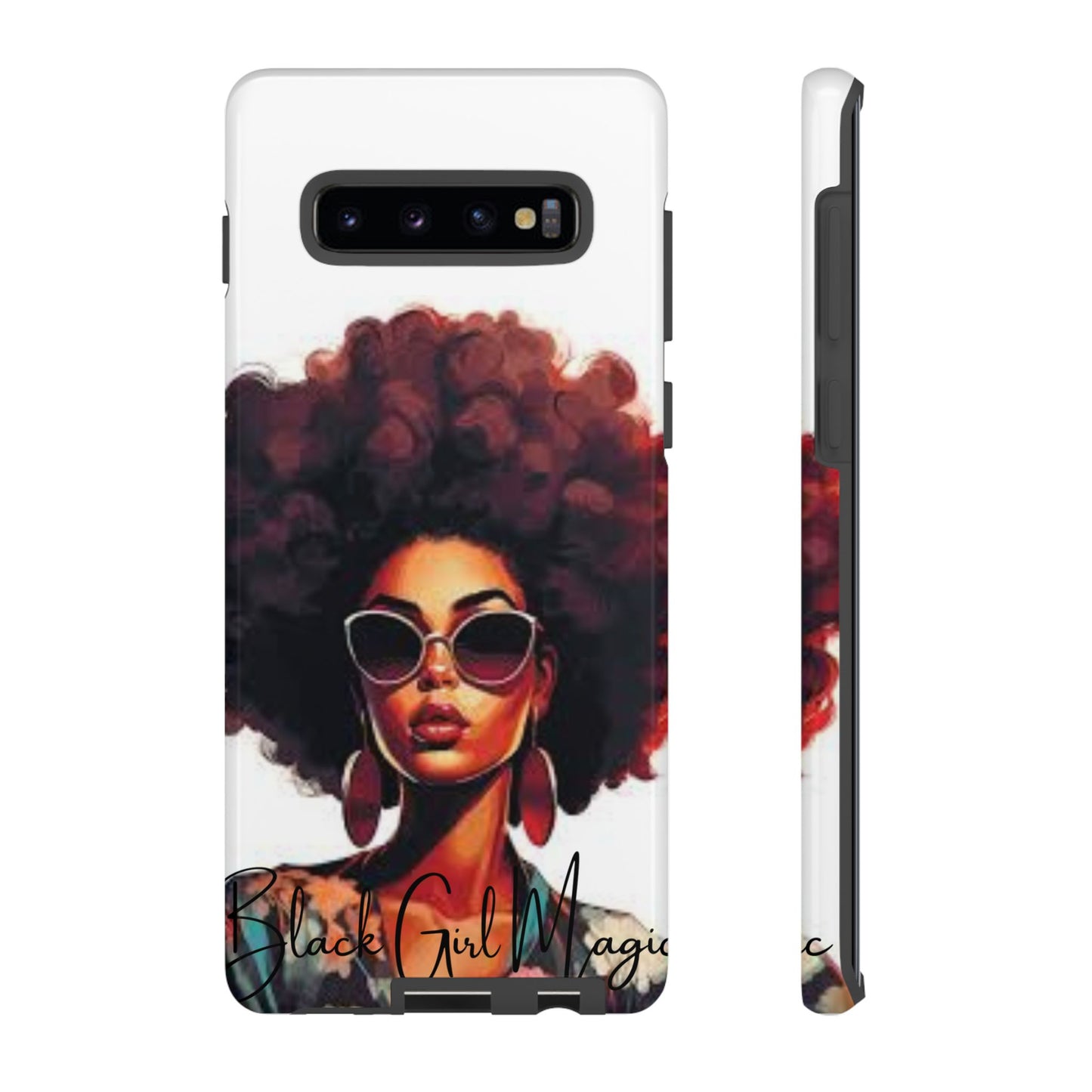 Tough Cases - Samsung Galaxy - Black Girl Magic - Unique Phone Case with Inspirational Quote, Stylish Phone Cover, Gift for Her, Trendy Accessory, Everyday Use