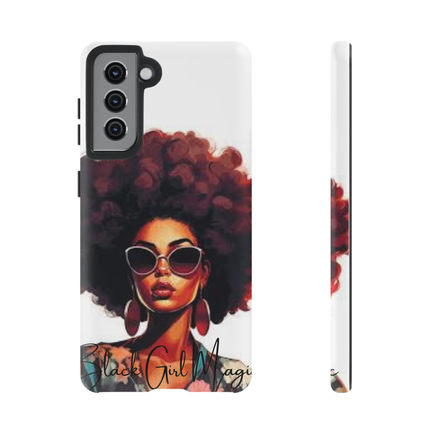 Tough Cases - Samsung Galaxy - Black Girl Magic - Unique Phone Case with Inspirational Quote, Stylish Phone Cover, Gift for Her, Trendy Accessory, Everyday Use