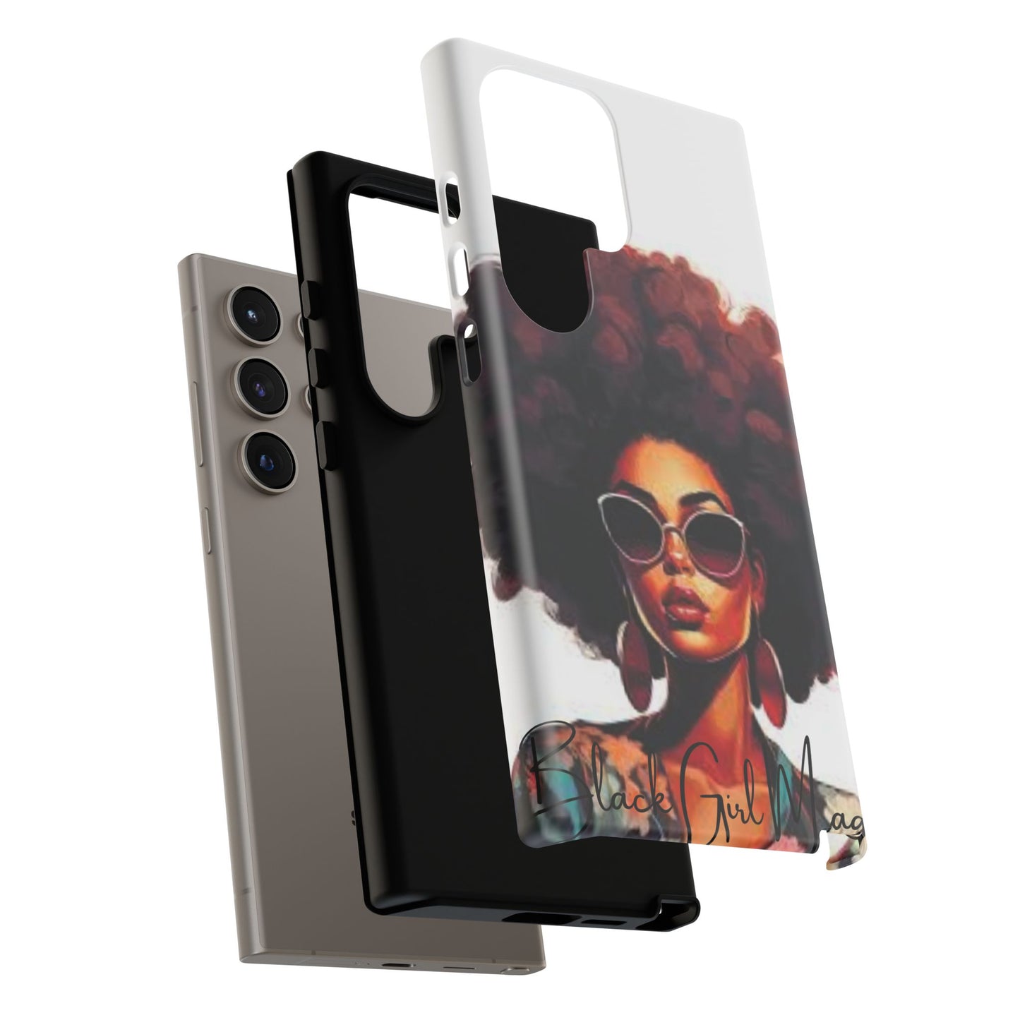 Tough Cases - Samsung Galaxy - Black Girl Magic - Unique Phone Case with Inspirational Quote, Stylish Phone Cover, Gift for Her, Trendy Accessory, Everyday Use
