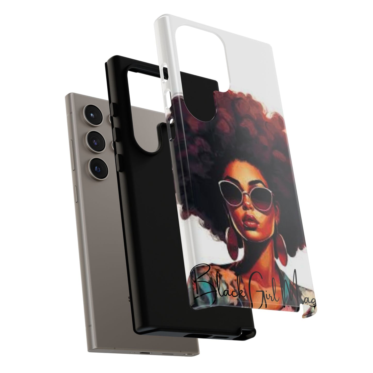 Tough Cases - Samsung Galaxy - Black Girl Magic - Unique Phone Case with Inspirational Quote, Stylish Phone Cover, Gift for Her, Trendy Accessory, Everyday Use