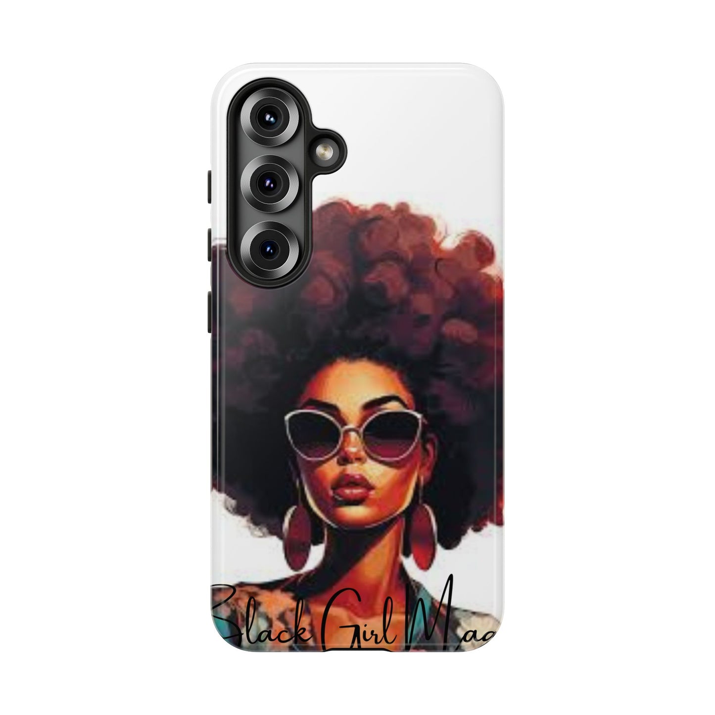 Tough Cases - Samsung Galaxy - Black Girl Magic - Unique Phone Case with Inspirational Quote, Stylish Phone Cover, Gift for Her, Trendy Accessory, Everyday Use