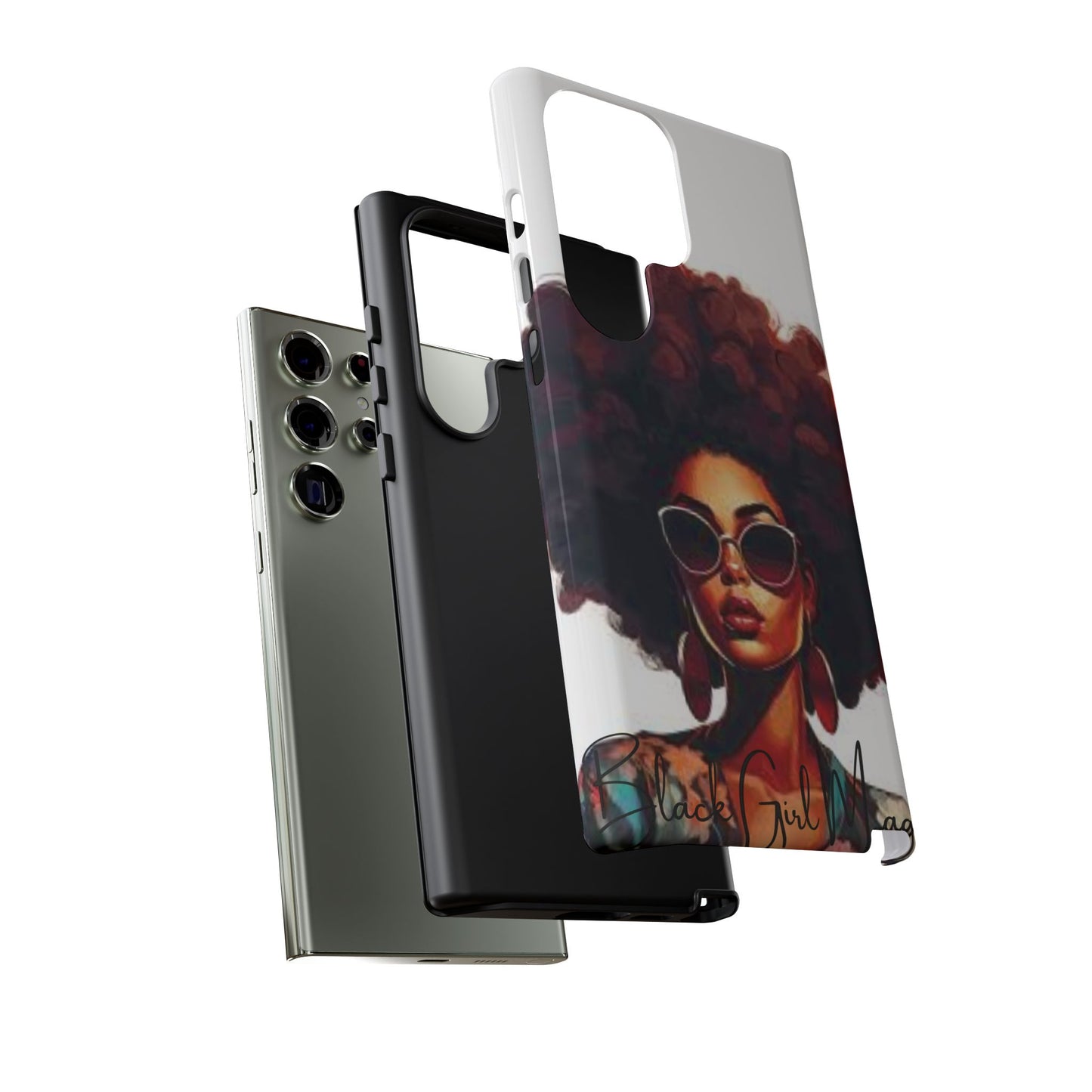 Tough Cases - Samsung Galaxy - Black Girl Magic - Unique Phone Case with Inspirational Quote, Stylish Phone Cover, Gift for Her, Trendy Accessory, Everyday Use