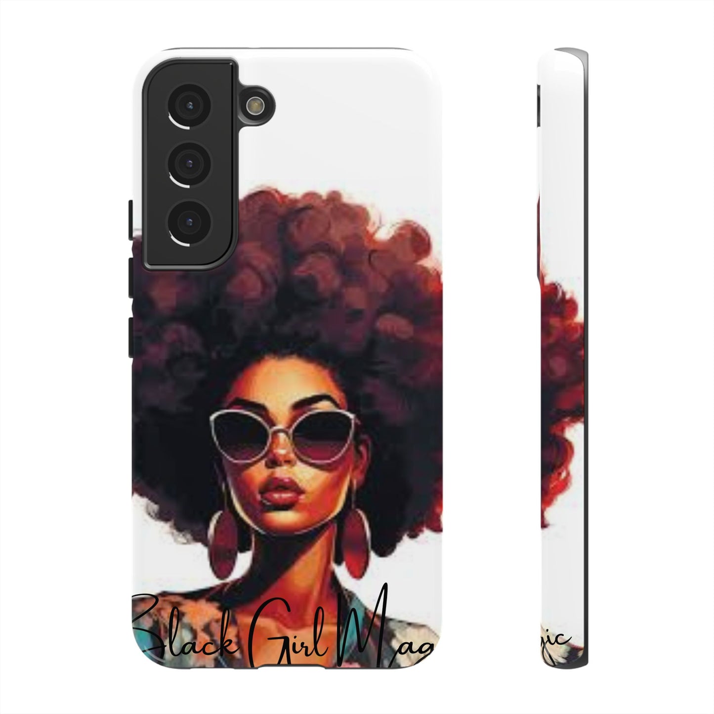 Tough Cases - Samsung Galaxy - Black Girl Magic - Unique Phone Case with Inspirational Quote, Stylish Phone Cover, Gift for Her, Trendy Accessory, Everyday Use