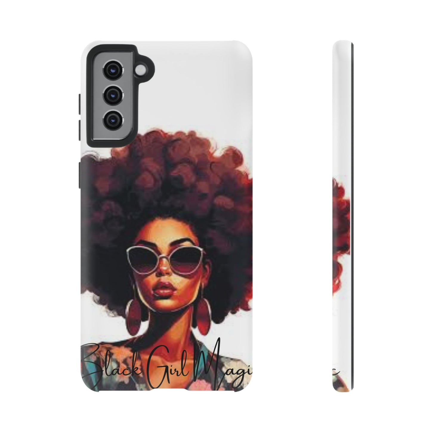 Tough Cases - Samsung Galaxy - Black Girl Magic - Unique Phone Case with Inspirational Quote, Stylish Phone Cover, Gift for Her, Trendy Accessory, Everyday Use