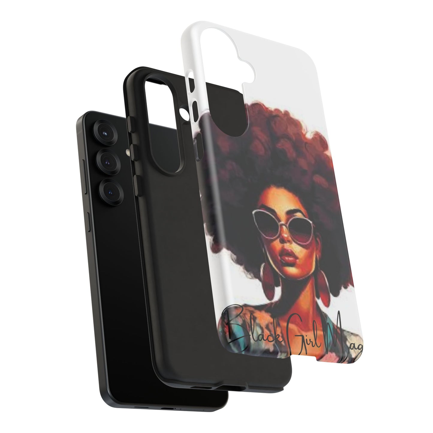 Tough Cases - Samsung Galaxy - Black Girl Magic - Unique Phone Case with Inspirational Quote, Stylish Phone Cover, Gift for Her, Trendy Accessory, Everyday Use