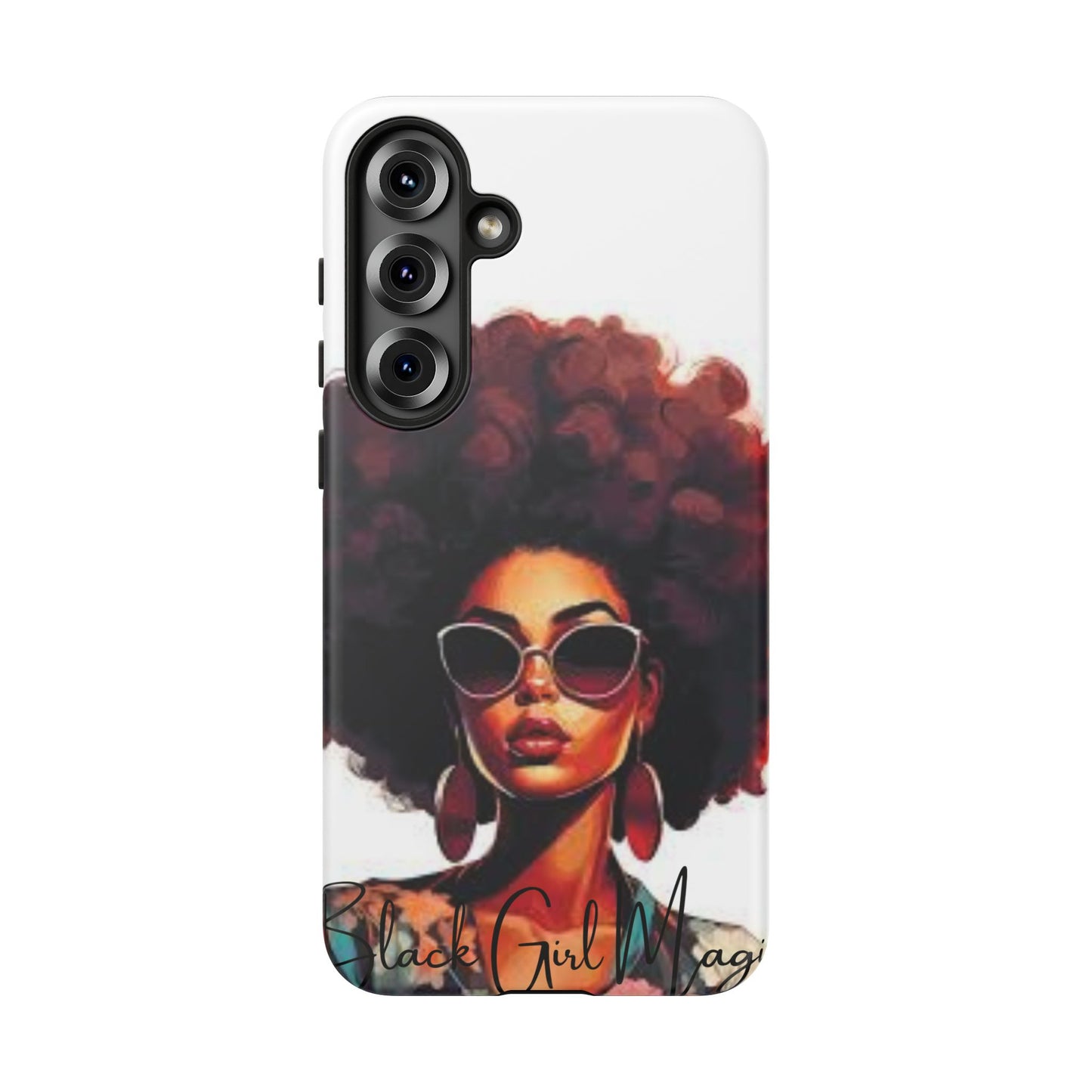 Tough Cases - Samsung Galaxy - Black Girl Magic - Unique Phone Case with Inspirational Quote, Stylish Phone Cover, Gift for Her, Trendy Accessory, Everyday Use