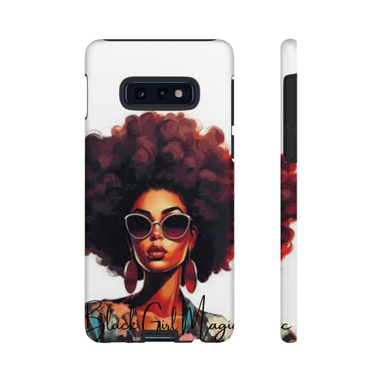 Tough Cases - Samsung Galaxy - Black Girl Magic - Unique Phone Case with Inspirational Quote, Stylish Phone Cover, Gift for Her, Trendy Accessory, Everyday Use