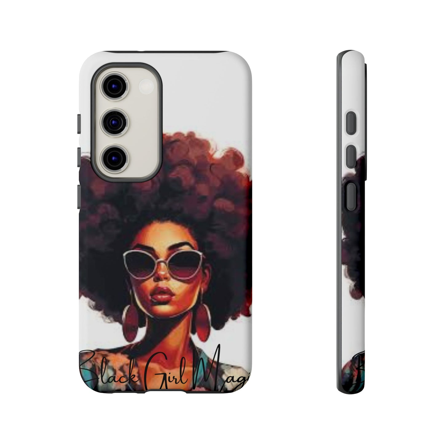 Tough Cases - Samsung Galaxy - Black Girl Magic - Unique Phone Case with Inspirational Quote, Stylish Phone Cover, Gift for Her, Trendy Accessory, Everyday Use