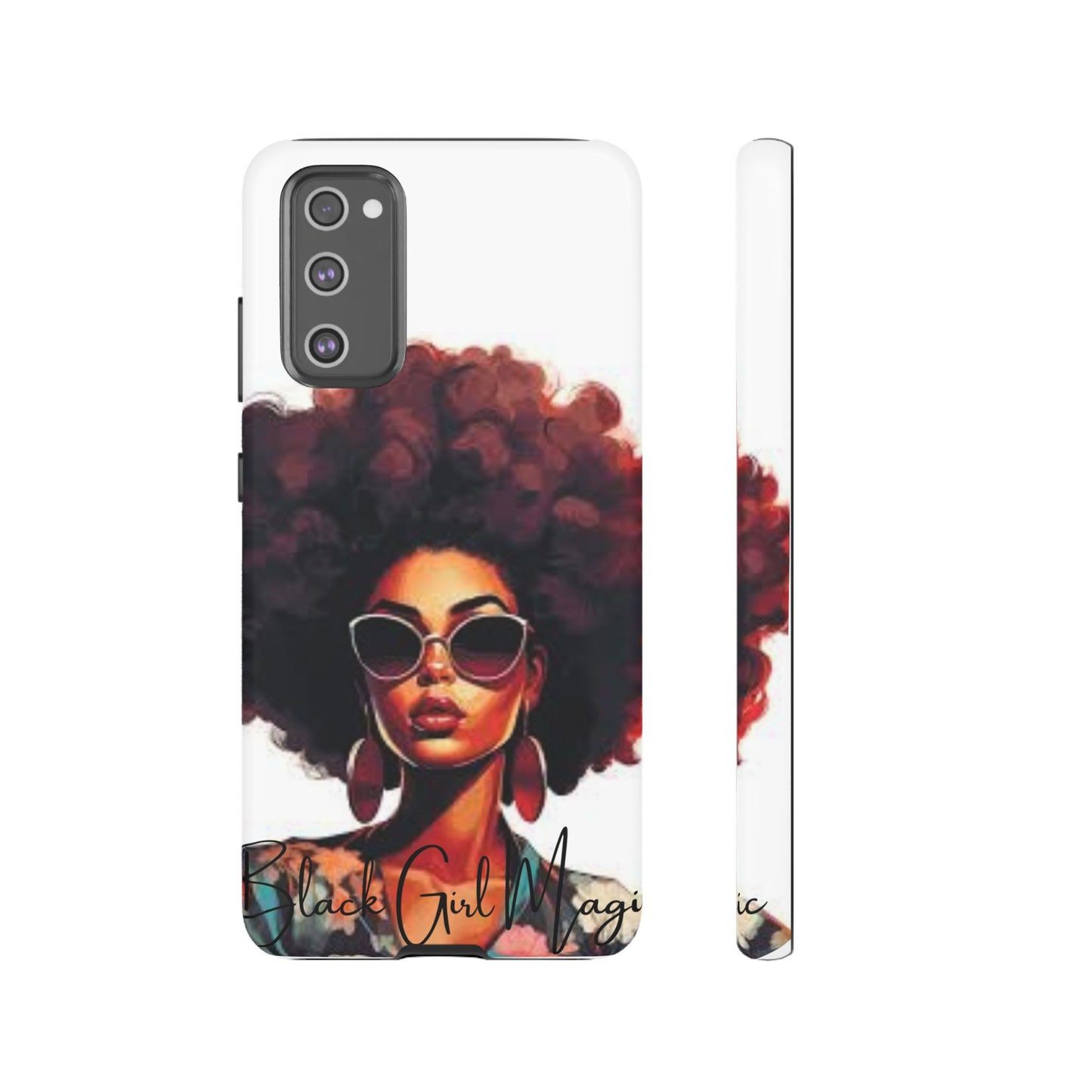 Tough Cases - Samsung Galaxy - Black Girl Magic - Unique Phone Case with Inspirational Quote, Stylish Phone Cover, Gift for Her, Trendy Accessory, Everyday Use