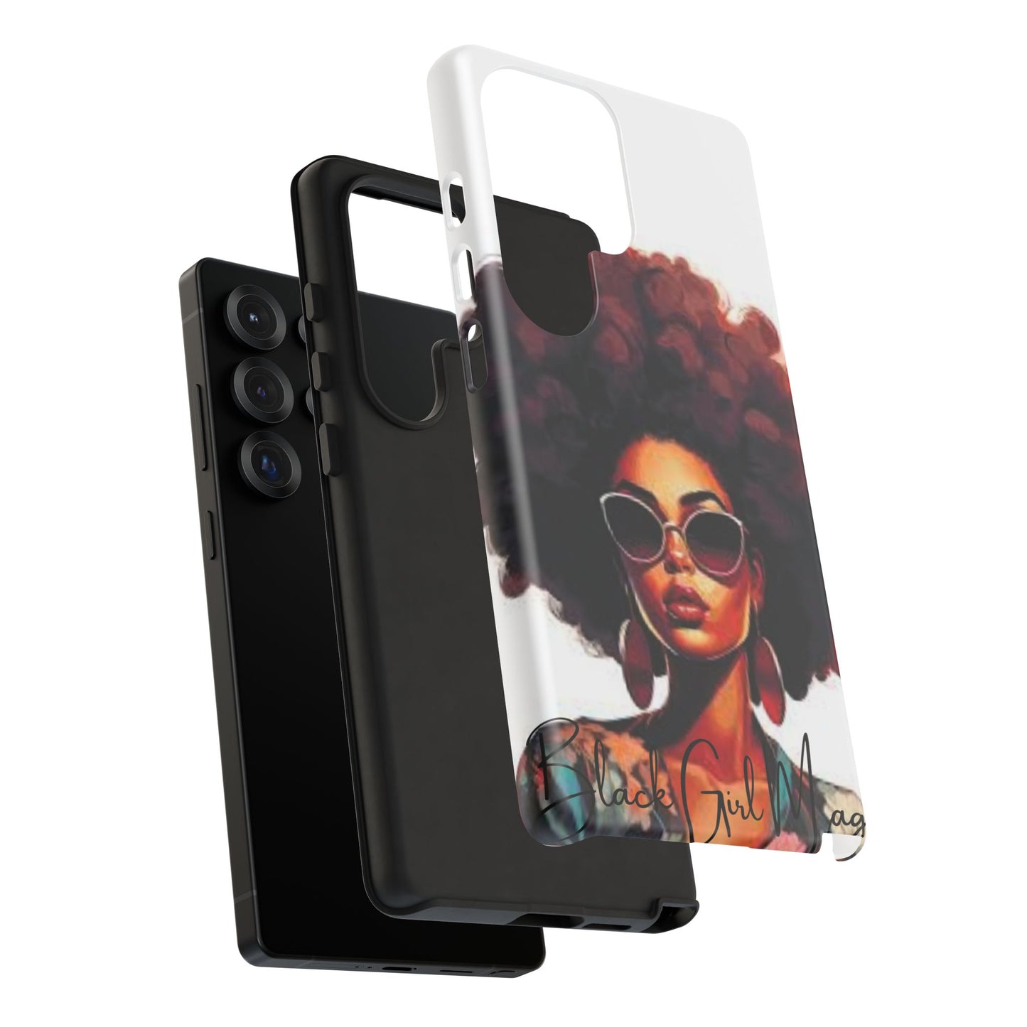 Tough Cases - Samsung Galaxy - Black Girl Magic - Unique Phone Case with Inspirational Quote, Stylish Phone Cover, Gift for Her, Trendy Accessory, Everyday Use