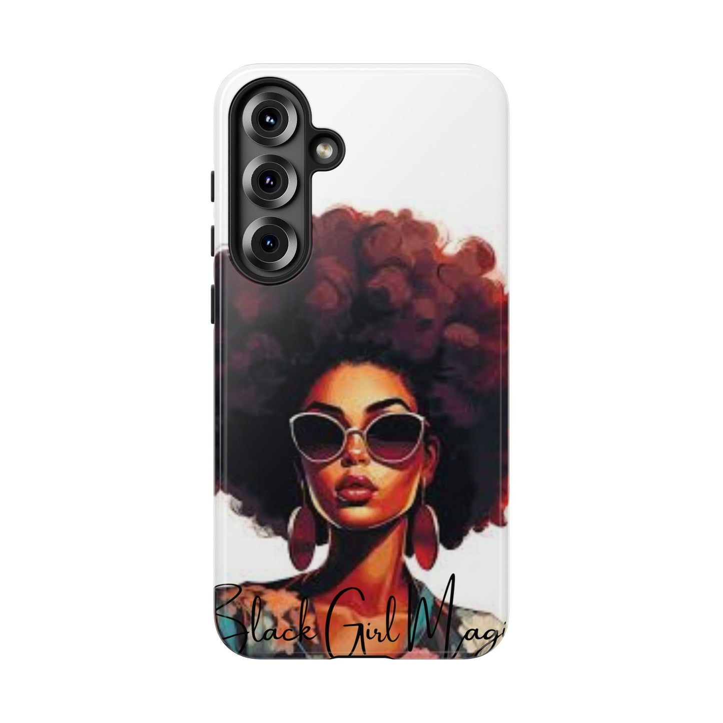 Tough Cases - Samsung Galaxy - Black Girl Magic - Unique Phone Case with Inspirational Quote, Stylish Phone Cover, Gift for Her, Trendy Accessory, Everyday Use
