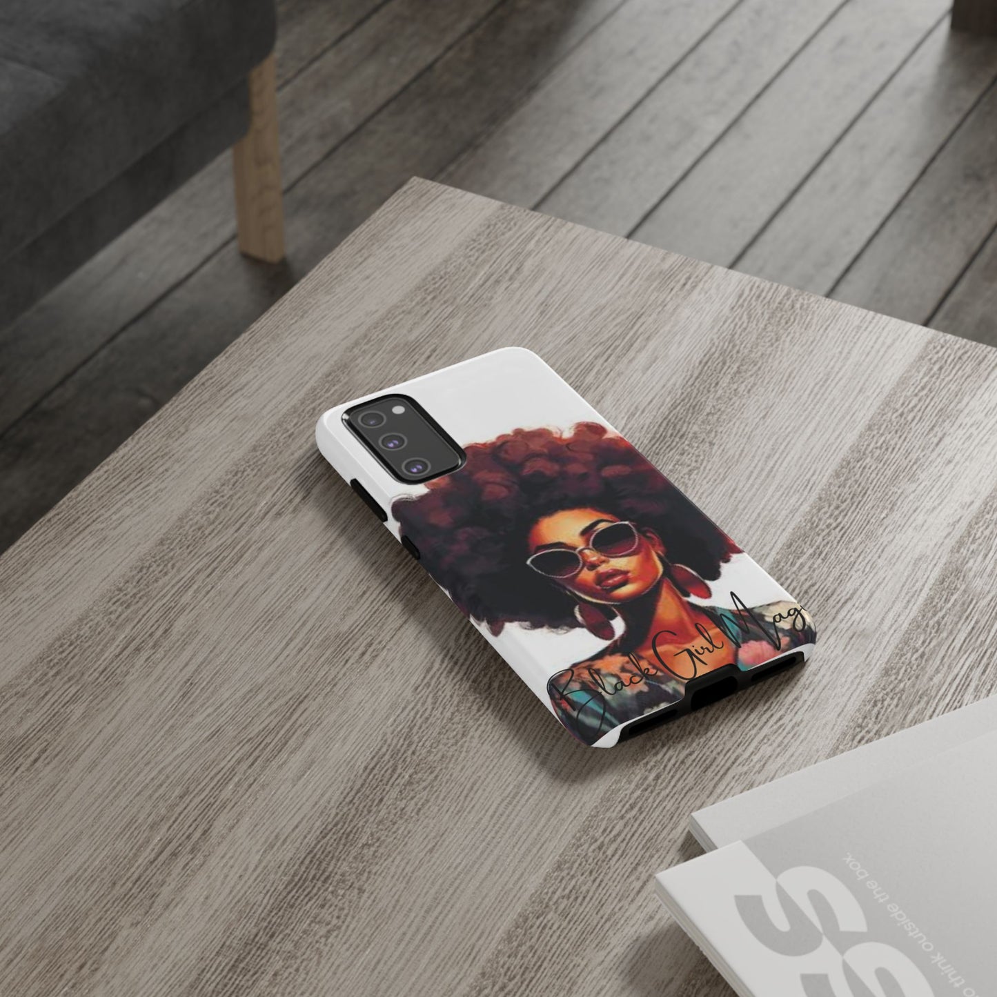 Tough Cases - Samsung Galaxy - Black Girl Magic - Unique Phone Case with Inspirational Quote, Stylish Phone Cover, Gift for Her, Trendy Accessory, Everyday Use