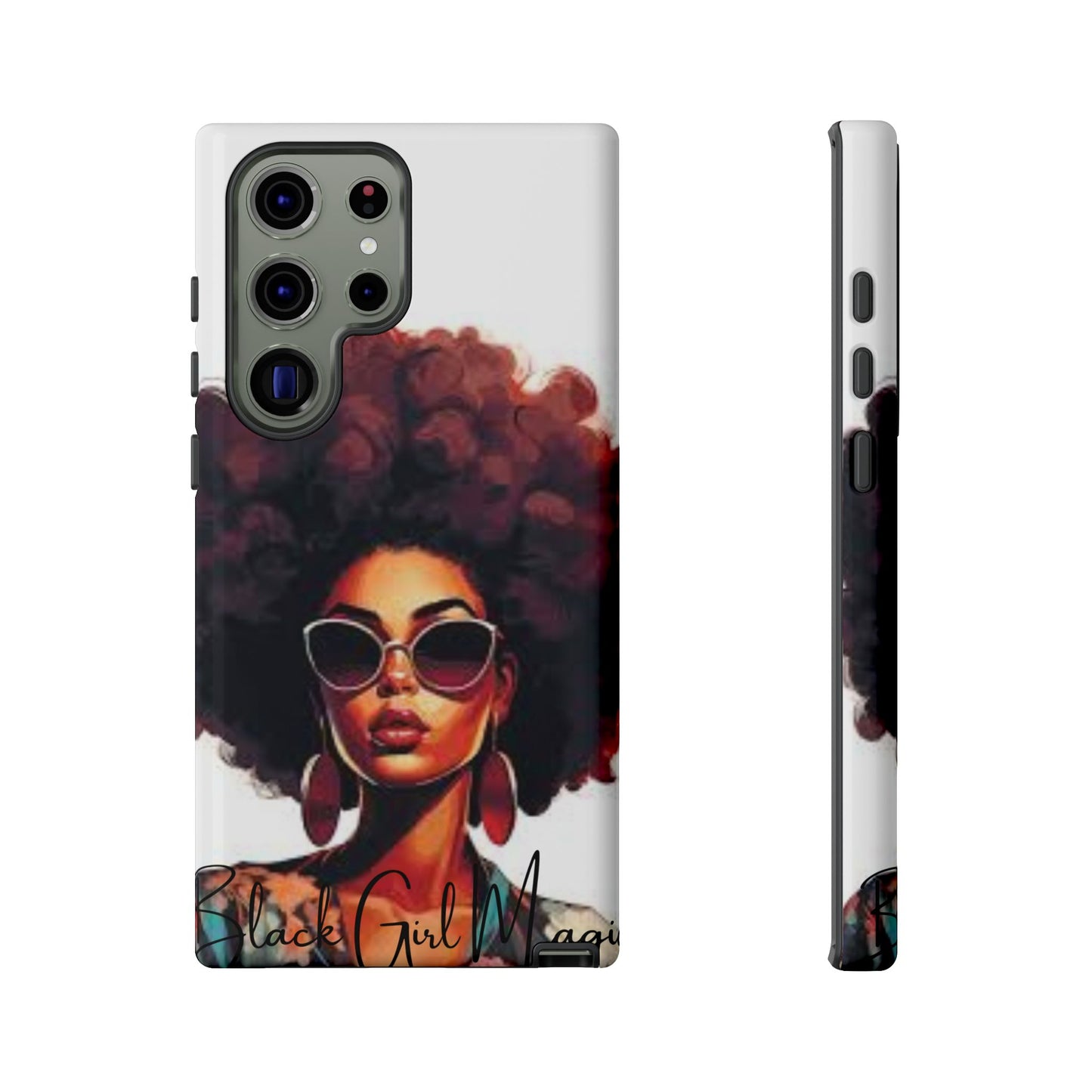 Tough Cases - Samsung Galaxy - Black Girl Magic - Unique Phone Case with Inspirational Quote, Stylish Phone Cover, Gift for Her, Trendy Accessory, Everyday Use