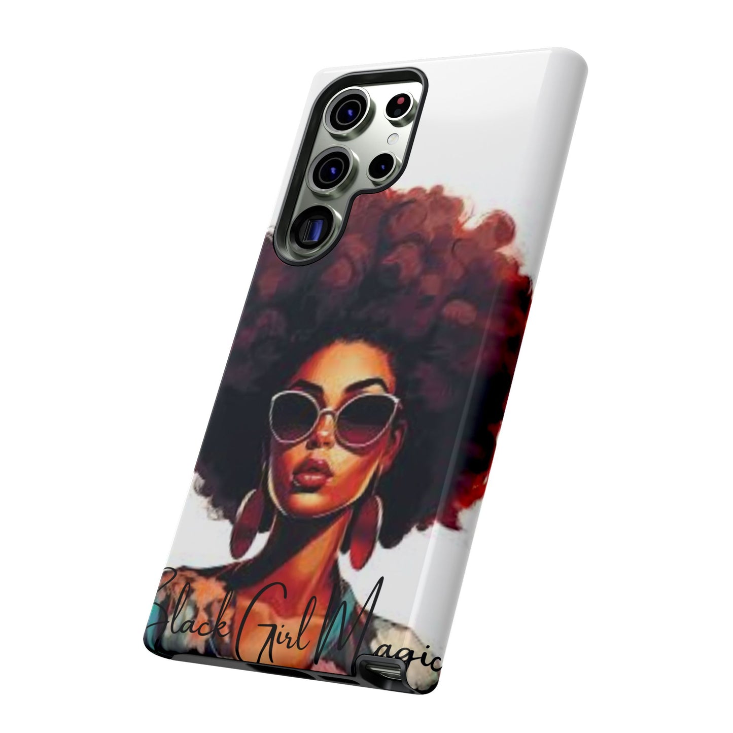 Tough Cases - Samsung Galaxy - Black Girl Magic - Unique Phone Case with Inspirational Quote, Stylish Phone Cover, Gift for Her, Trendy Accessory, Everyday Use