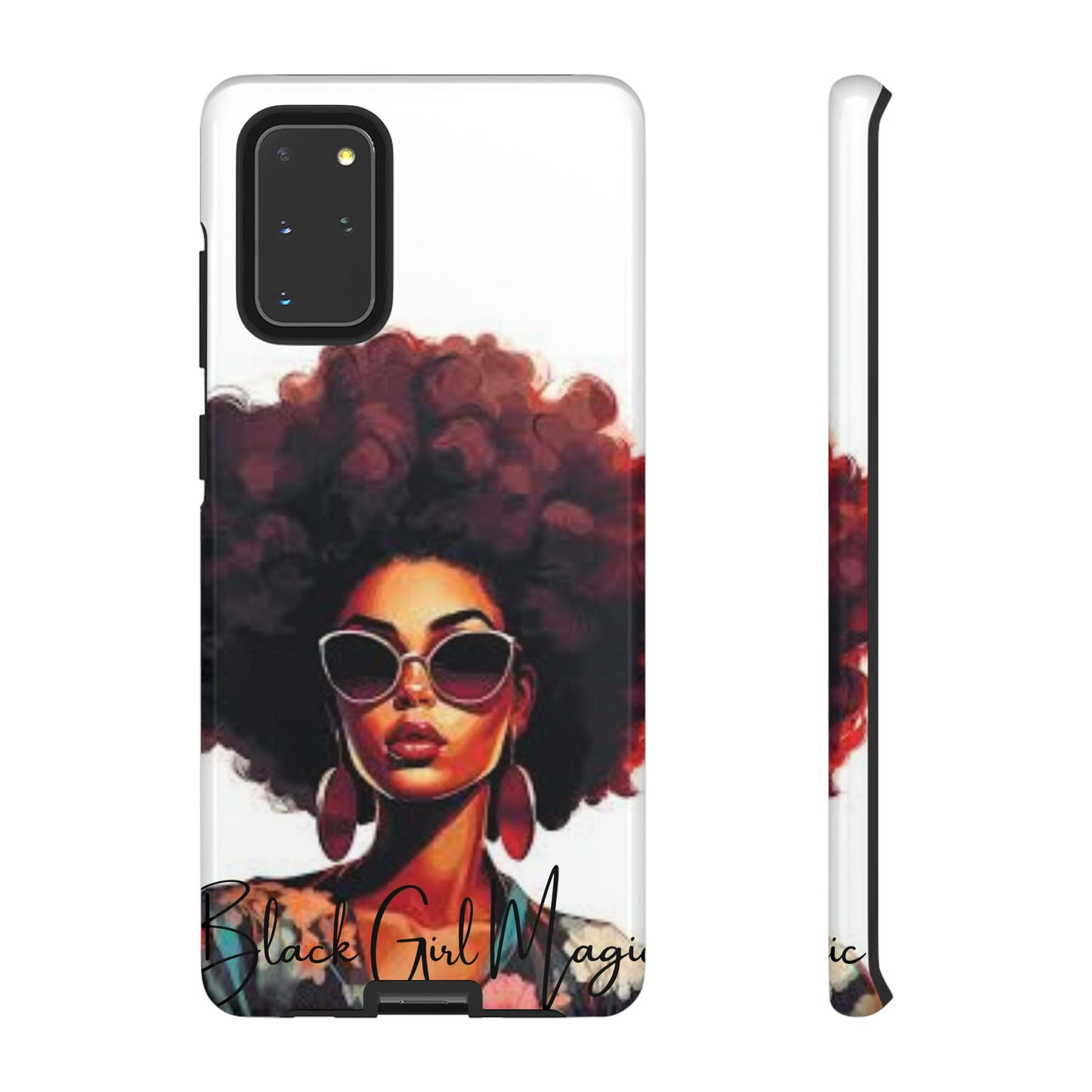 Tough Cases - Samsung Galaxy - Black Girl Magic - Unique Phone Case with Inspirational Quote, Stylish Phone Cover, Gift for Her, Trendy Accessory, Everyday Use