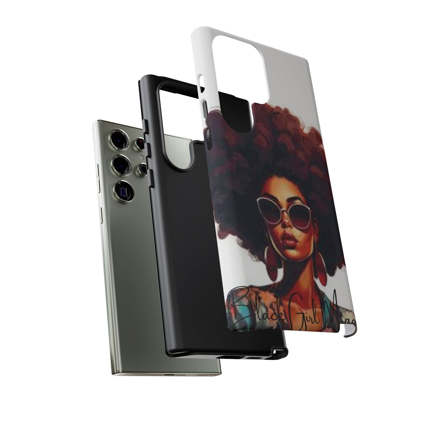 Tough Cases - Samsung Galaxy - Black Girl Magic - Unique Phone Case with Inspirational Quote, Stylish Phone Cover, Gift for Her, Trendy Accessory, Everyday Use