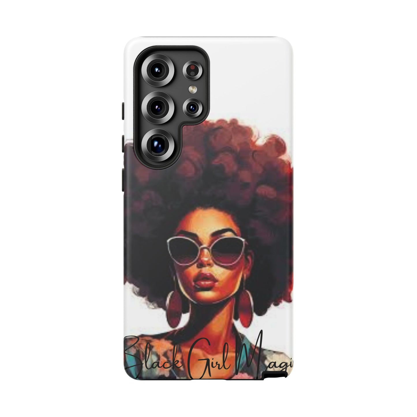 Tough Cases - Samsung Galaxy - Black Girl Magic - Unique Phone Case with Inspirational Quote, Stylish Phone Cover, Gift for Her, Trendy Accessory, Everyday Use