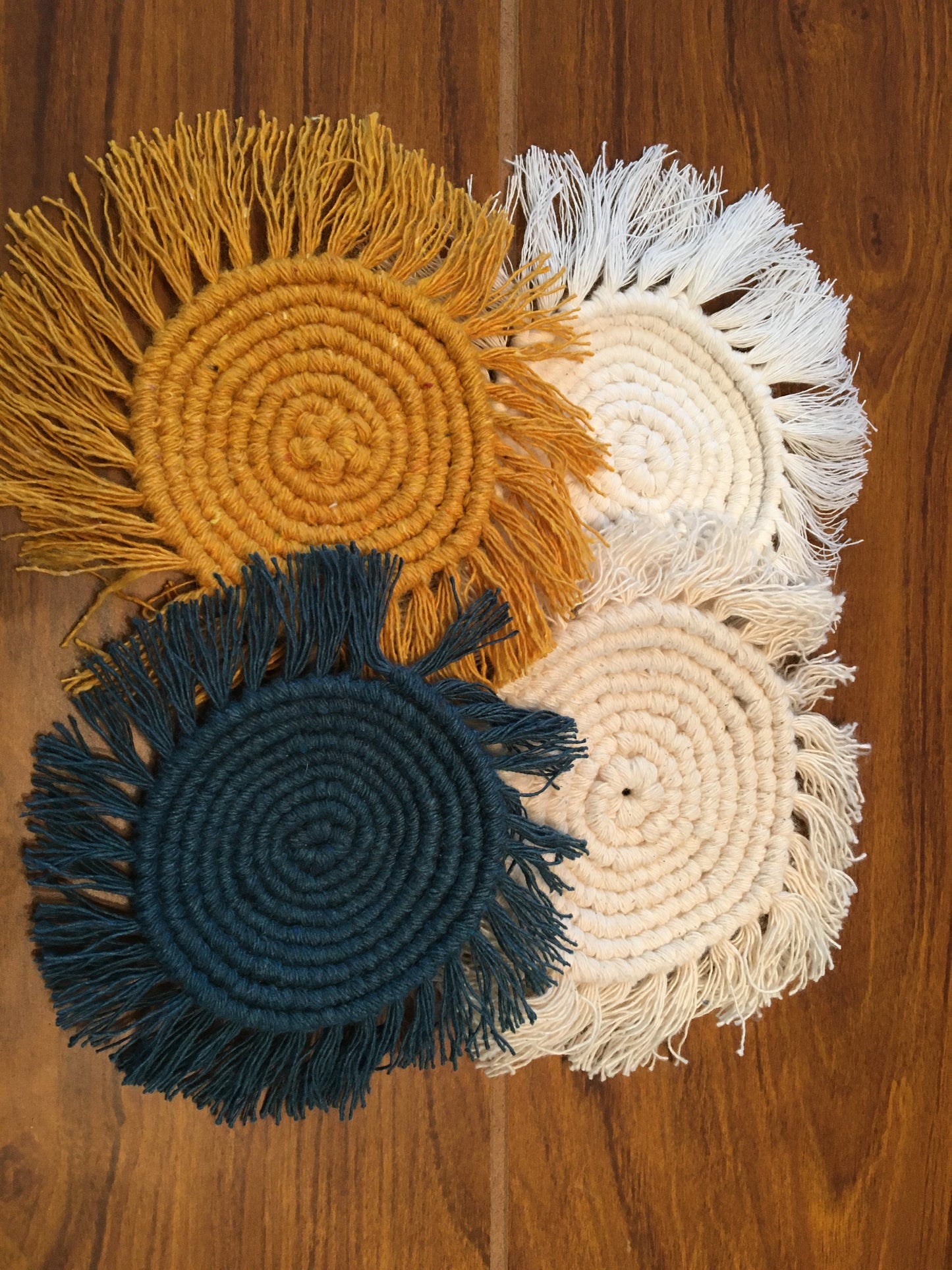 Macrame coasters