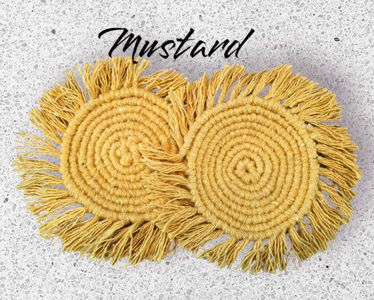 Macrame coasters